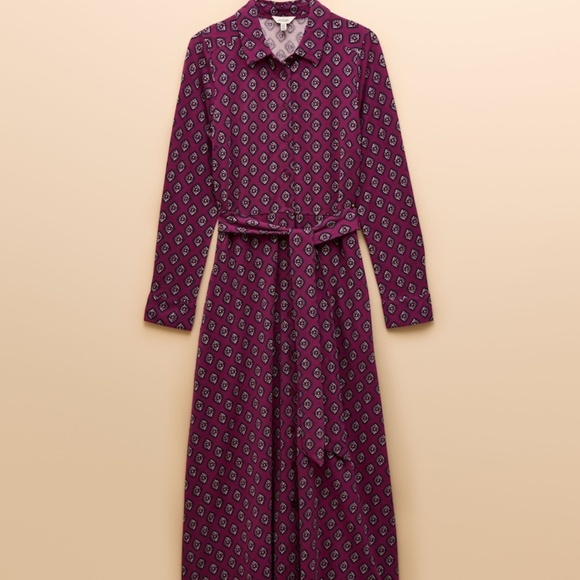 Joules Dresses & Skirts - Joules Theodora Burgundy Red Jersey Shirt Dress NWT US sz 8
